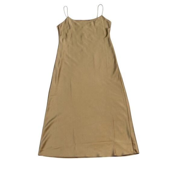 NWT Gwyneth Slip Dress in Luster Charmeuse Camel Color Size 2 - Picture 1 of 16